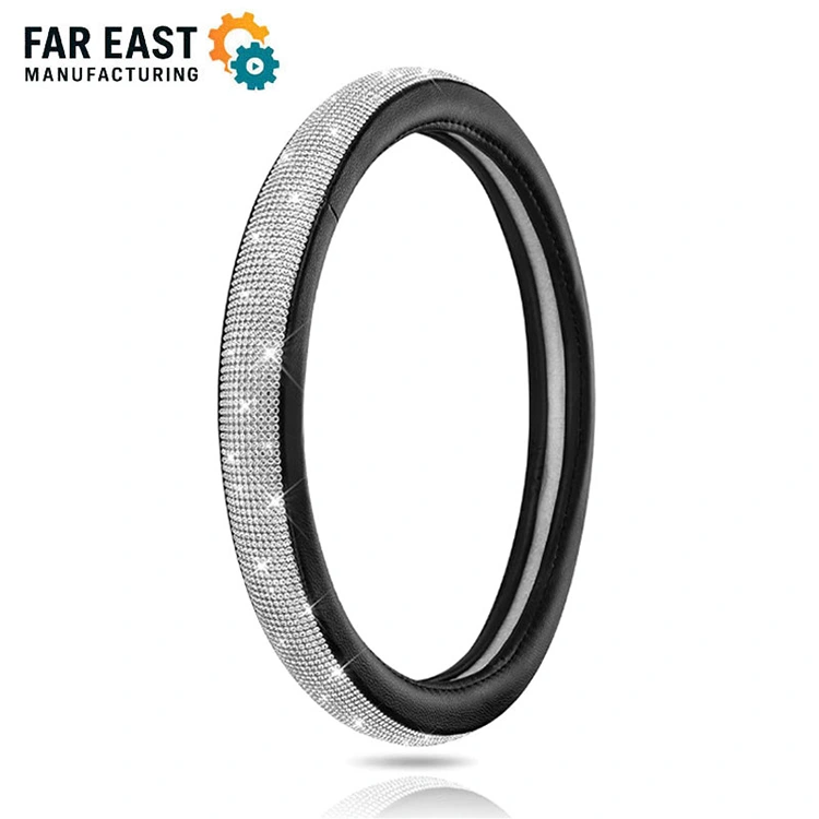 Diamond steering wheel cover