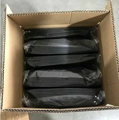 Flat-packed car trunk organizers wrapped in moisture-proof OPP protective bags inside a export corrugated shipping carton to optimize freight volume